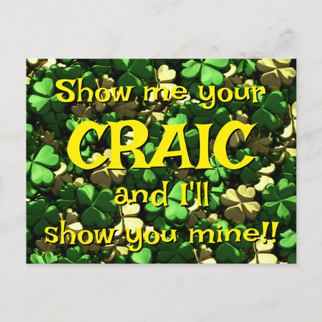 Postal Craic Shamrocks (Anverso)
