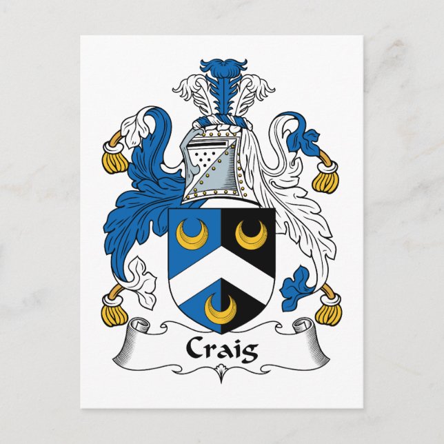 Postal Craig Family Crest (Anverso)