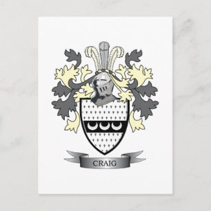 Postal Craig Family Crest Coat of Arms