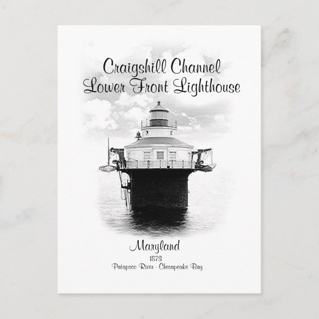 POSTAL CRAIGSHILL CHANNEL LIGHHOUSE - POSTCARTA (Anverso)