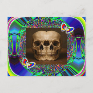 Postal Cráneo de alienígena de tres ojos