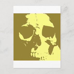 Postal Cráneo de arte pop