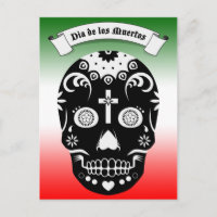 cráneo de azúcar de dia de los muertos