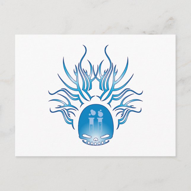 Postal Cráneo de Bioquímica (Anverso)