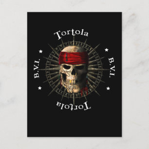 Postal Cráneo de pirata de Tortola BVI