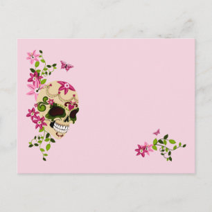 Postal Cráneo del azúcar [Día de Muertos]