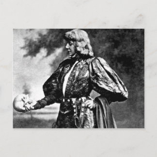 Postal cráneo hamlet william shakespeare sarah baird 1899