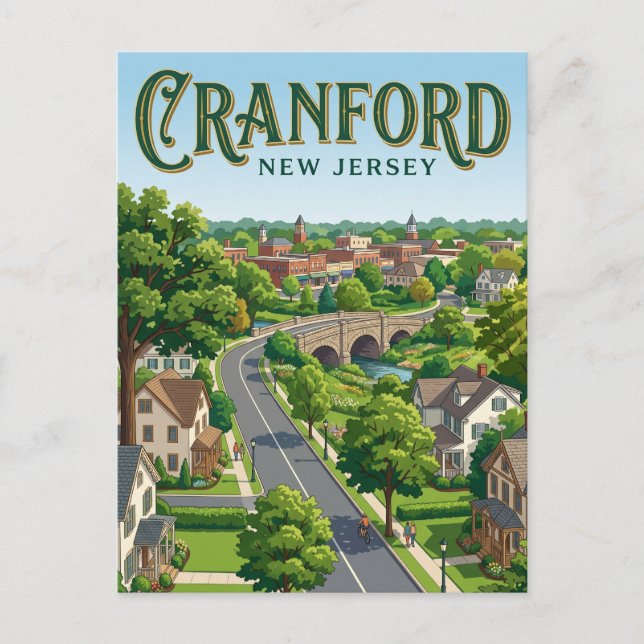 Postal Cranford Nueva Jersey (Anverso)