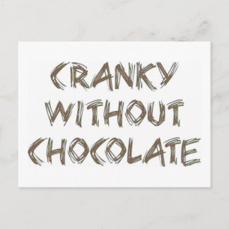 Postal Cranky sin chocolate