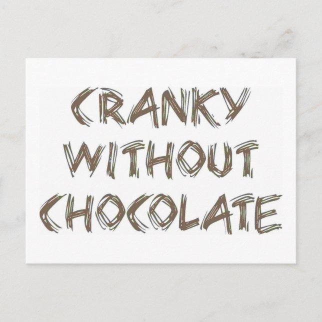 Postal Cranky sin chocolate (Anverso)