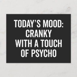 Postal Cranky y Psycho Funny Cita