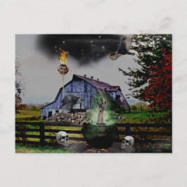 Postal *~* Cránulos de la mano de la antorcha HALLOWEEN