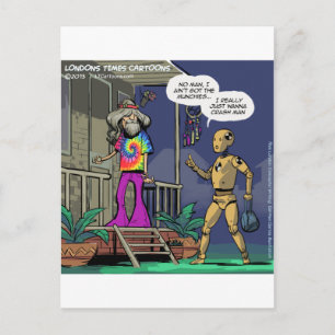 Postal Crash Test Hippie Funny