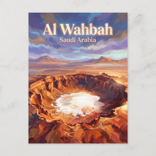 Postal Cráter de Al Wahbah Arabia Saudita