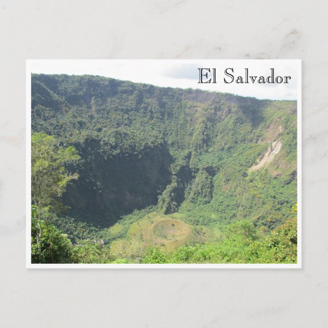 Postal cráter de boquerón (Anverso)