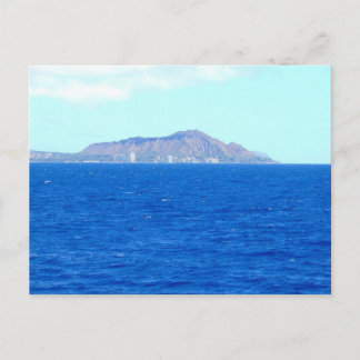 Postal Cráter de Diamond Head desde el Océano Pacífico Oa