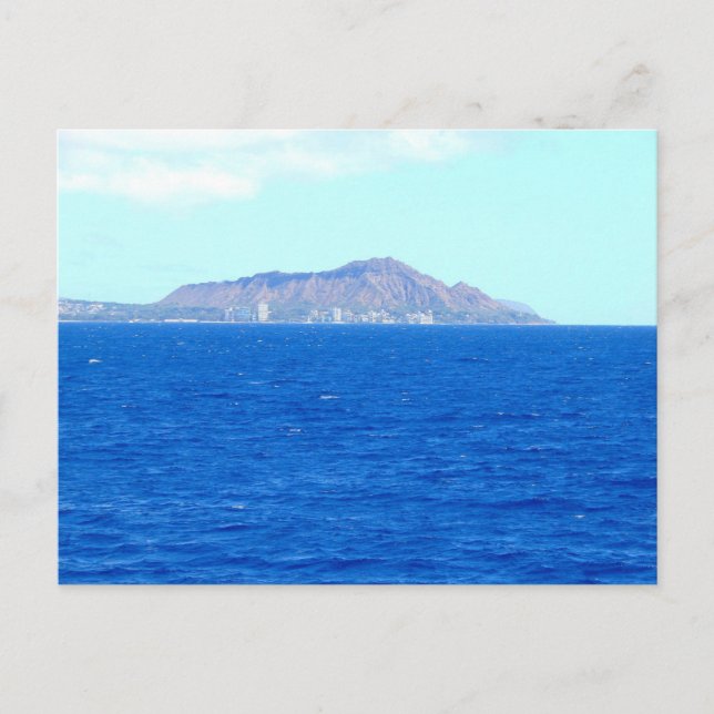 Postal Cráter de Diamond Head desde el Océano Pacífico Oa (Anverso)