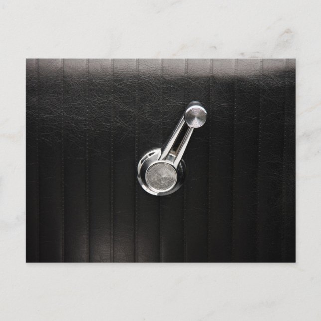 Postal Cráter de la ventana del coche de época (Anverso)