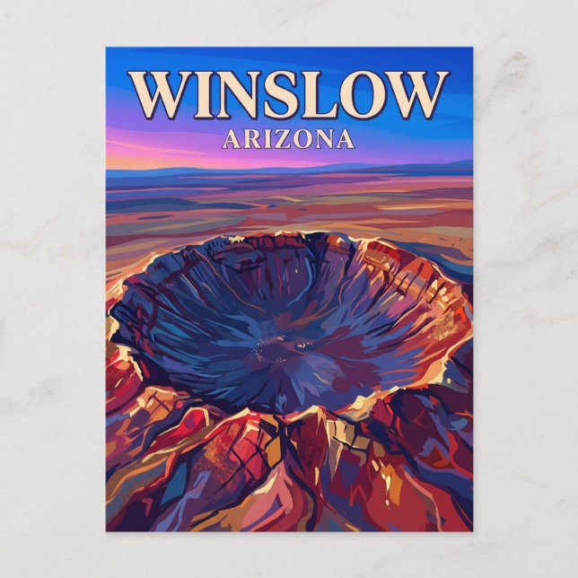 Postal Cráter de Meteorito USA (Anverso)