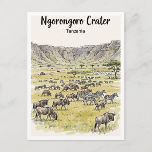 Postal Cráter de Ngorongoro Karatu Tanzania
