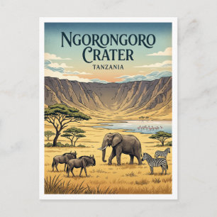 Postal Cráter de Ngorongoro Karatu Tanzania