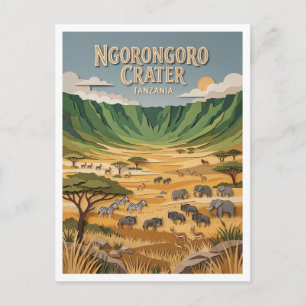 Postal Cráter de Ngorongoro Tanzania