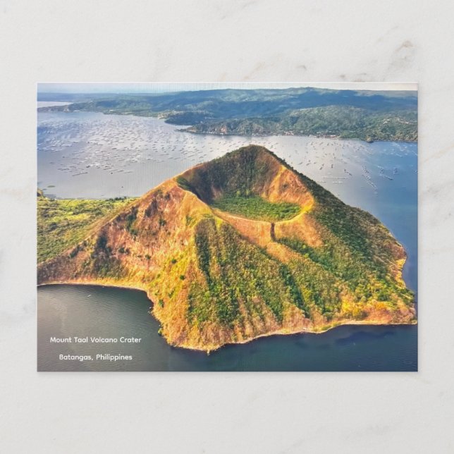 Postal Cráter del Monte Taal, Filipinas -  (Anverso)