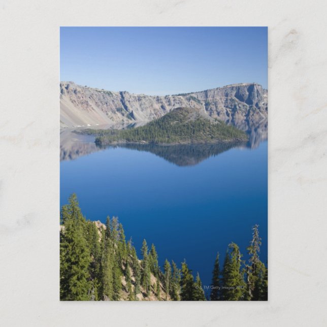 Postal Crater Lake and Wizard Island (Anverso)