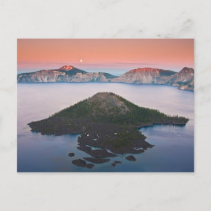 Postal Crater Lake Moonrise