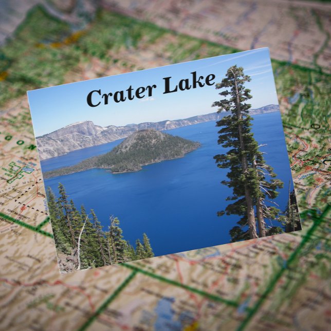 Postal Crater Lake National Park - Foto de viaje (In Situ Map)