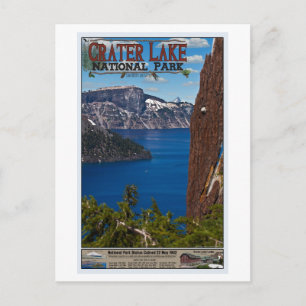 Postal Crater Lake - Poster de información