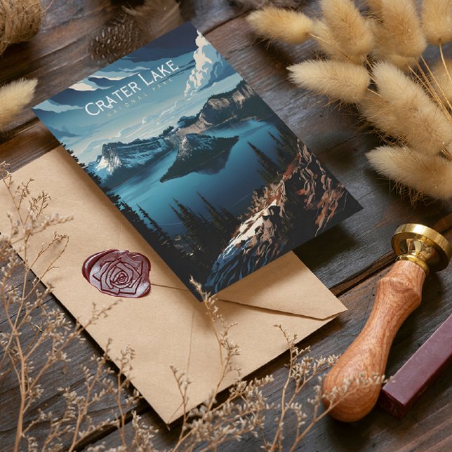 Postal Crater Lakes Majestic Island View (Subido por el creador)