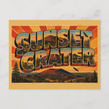 Cráter Sunset Arizona Volcán de Cono de Ceniza Art