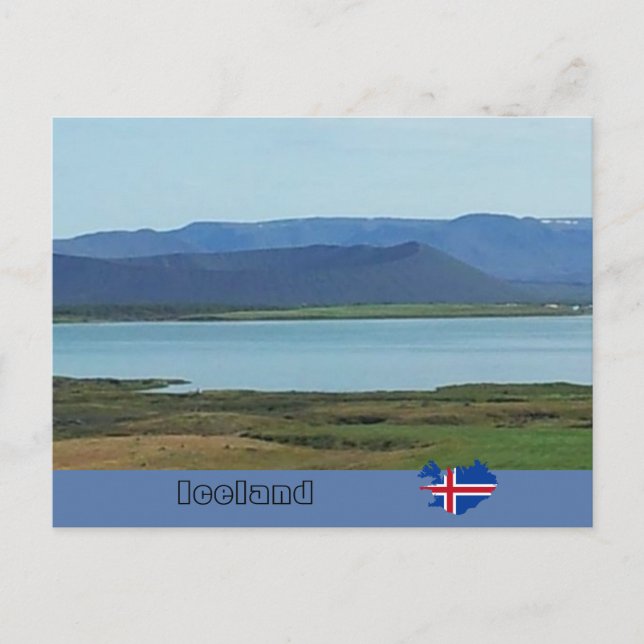 Postal Cráter volcánico Hverfjall, Islandia (Anverso)