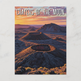 Postal Cráteres de Idaho del Monumento Nacional a la Luna