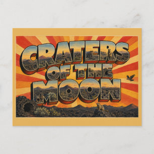 Postal Cráteres de la Luna Idaho Cono de Ceniza de Lava A