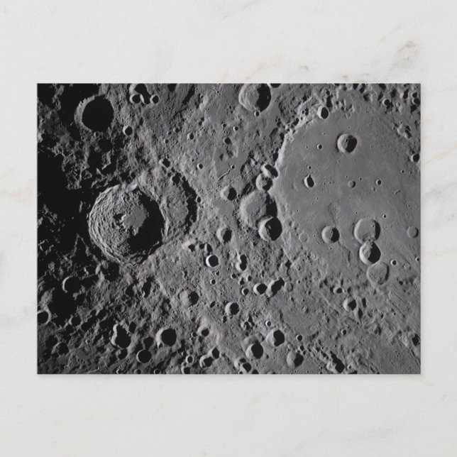 Postal Cráteres lunares Artemis II (Anverso)