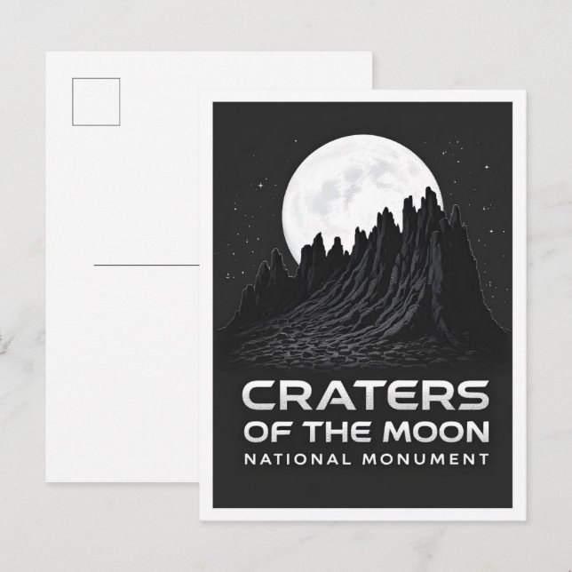Postal Craters of the moon Monumento Nacional Idaho Trave (Anverso / Reverso)