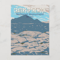 Craters of the Moon National Monument Idaho Retro