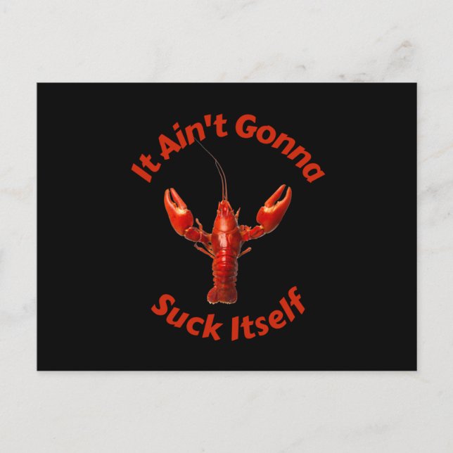 Postal Crawdad It Aint se va a pegar (Anverso)