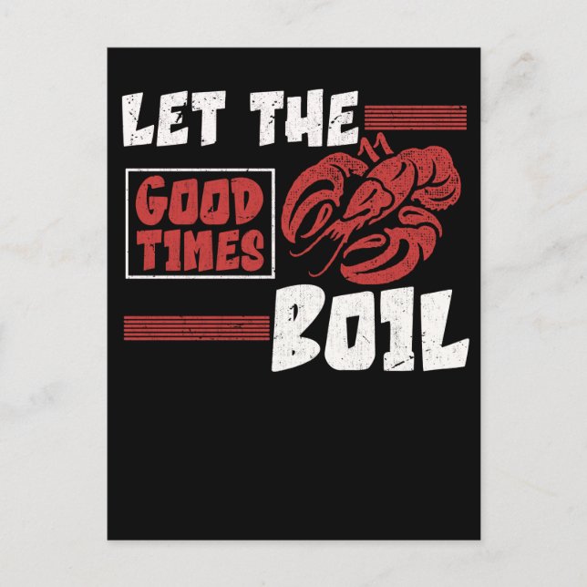 Postal Crawfish Boil Funny Crayfish Cook Lobsters (Anverso)