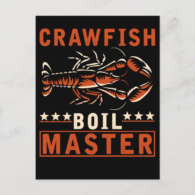 Postal Crawfish Hervir Master Funny Crayfish Cook (Anverso)