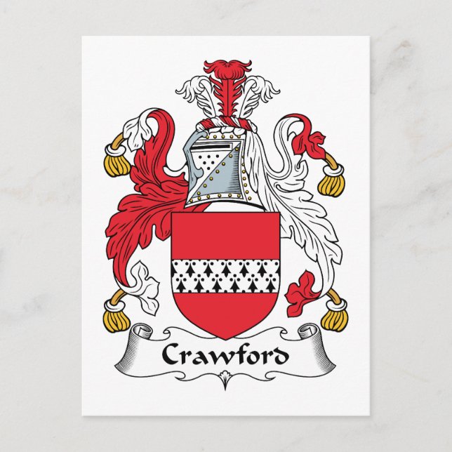 Postal Crawford Family Crest (Anverso)