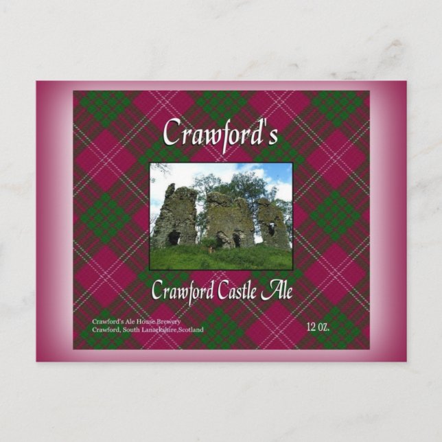 Postal Crawford's Crawford Castle Ale (Anverso)