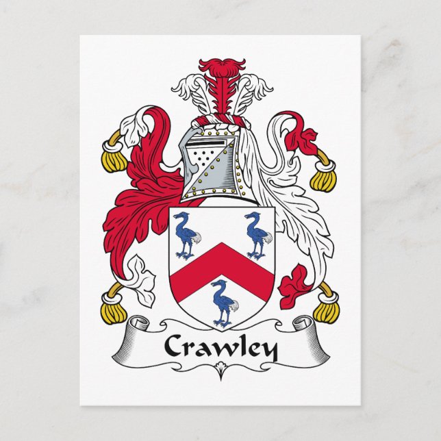 Postal Crawley Family Crest (Anverso)
