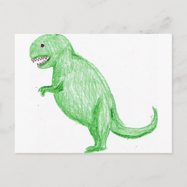 Postal Crayon Dinosaur (Anverso)