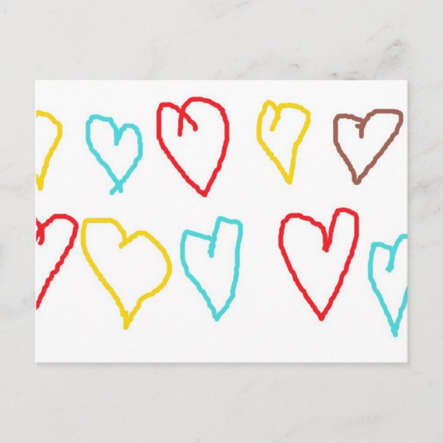 Postal Crayon Hearts (Anverso)