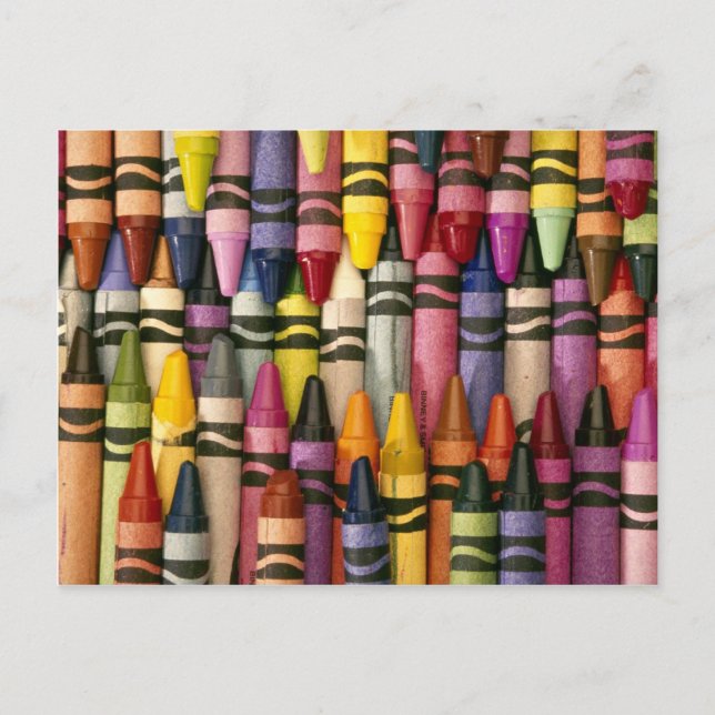 Postal Crayones coloridos (Anverso)
