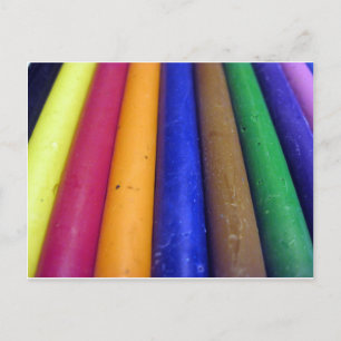 Postal Crayones coloridos