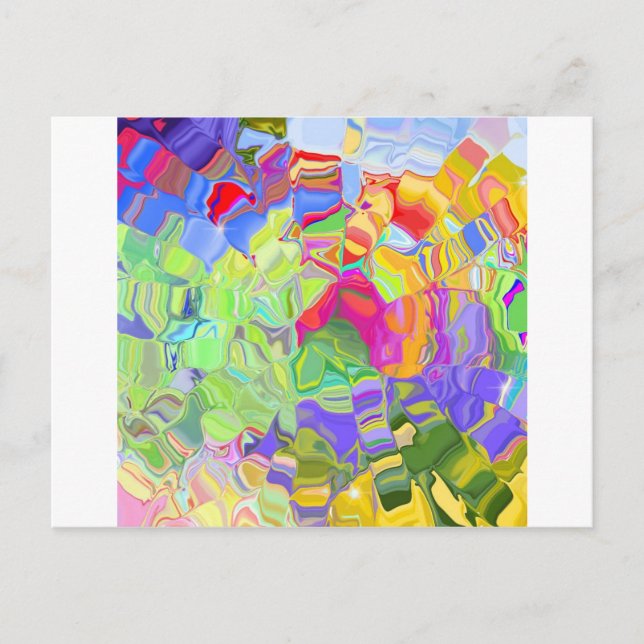 Postal Crayones fundidos (Anverso)